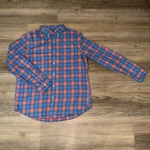 Vineyard Vines Performance Slim Fit Tucker Shirt Plaid Size Large